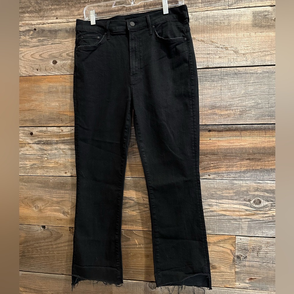 MOTHER  Insider Crop Step Fray jeans
